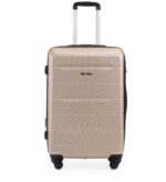 ⁦סט מזוודות קשיחות 4 יח` /28/24/20/18 אינץ` Swiss Voyager Atlanta בצבע שמפנייה⁩ – תמונה ⁦4⁩