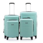 סט מזוודות קשיחות 4 יח` |28|24|20|18 אינץ` Swiss Voyager Atlanta מנטה