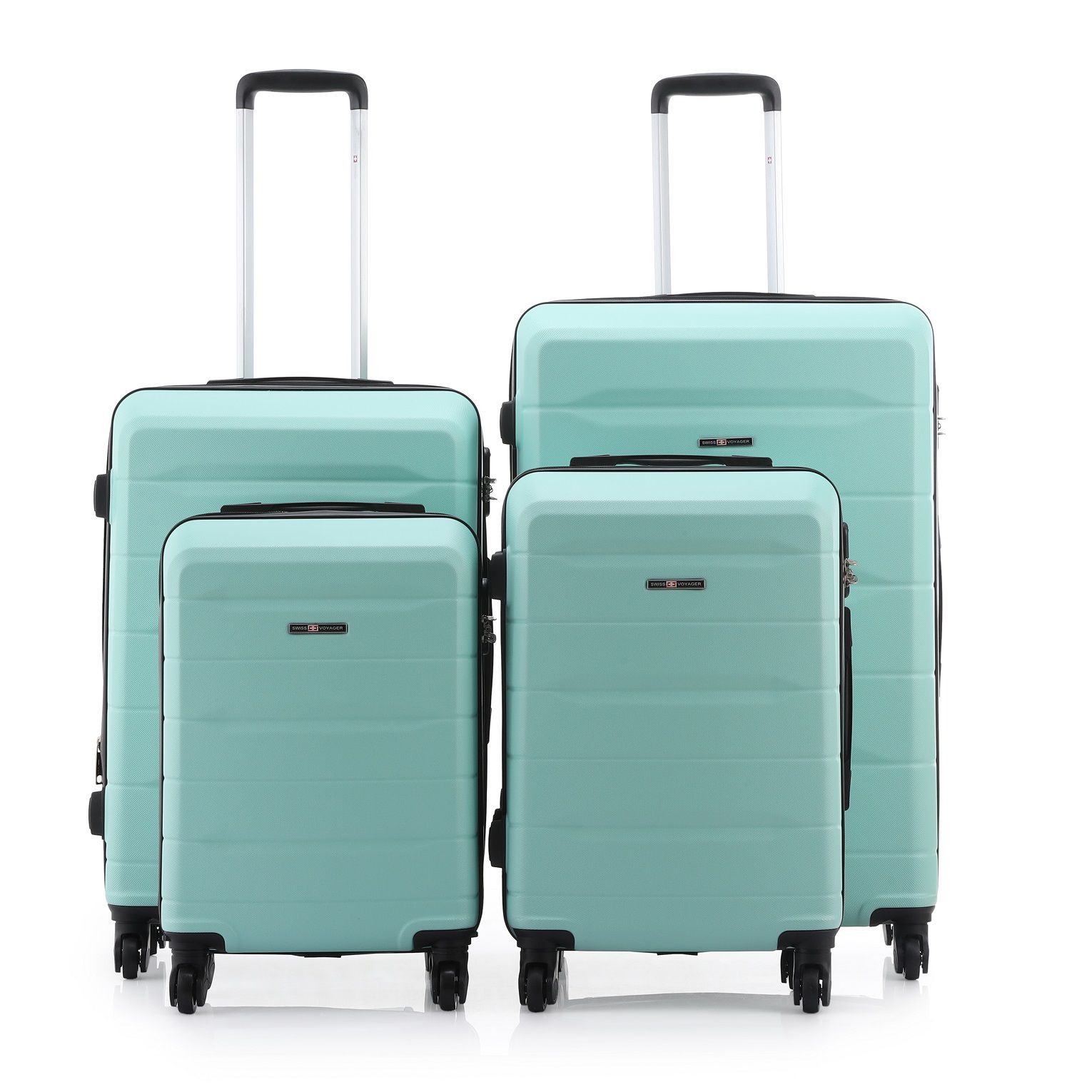 Atlanta4Mint_08042024110032.jpg סט מזוודות קשיחות 4 יח` |28|24|20|18 אינץ` Swiss Voyager Atlanta מנטה – תמונה 1