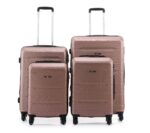 סט מזוודות קשיחות 4 יח` |28|24|20|18 אינץ` Swiss Voyager Atlanta רוז גולד