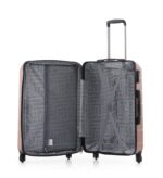 ⁦סט מזוודות קשיחות 4 יח` |28|24|20|18 אינץ` Swiss Voyager Atlanta רוז גולד⁩ – תמונה ⁦3⁩