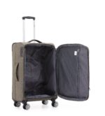 ⁦סט מזוודות בד יוקרתי  3 יח' 28| 24|20  Swiss Royal Tokyo בנפח מוגדל צבע חאקי⁩ – תמונה ⁦5⁩