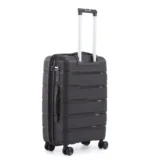 סט מזוודות קשיחות בלתי שבירות 3 יח' Swiss Voyager Armor בצבע שחור – גדלים 20/24/28 אינץ – תמונה 4