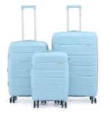 סט מזוודות קשיחות בלתי שבירות 3 יח' Swiss Voyager Armor בצבע גינס – גדלים 20/24/28 אינץ
