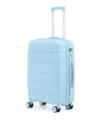 ⁦סט מזוודות קשיחות בלתי שבירות 3 יח' Swiss Voyager Armor בצבע גינס – גדלים 20/24/28 אינץ⁩ – תמונה ⁦3⁩