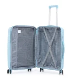 ⁦סט מזוודות קשיחות בלתי שבירות 3 יח' Swiss Voyager Armor בצבע גינס – גדלים 20/24/28 אינץ⁩ – תמונה ⁦6⁩