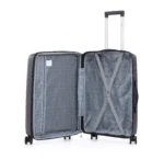 ⁦סט מזוודות קשיחות בלתי שבירות 3 יח' Swiss Royal Bali בצבע שחור – גדלים 20/24/28 אינץ⁩ – תמונה ⁦4⁩