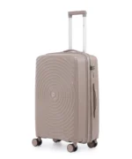 ⁦סט מזוודות קשיחות בלתי שבירות 3 יח' Swiss Royal Bali בצבע שמפנייה – גדלים 20/24/28 אינץ⁩ – תמונה ⁦3⁩