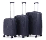 ⁦סט מזוודות קשיחות בלתי שבירות 3 יח' Swiss Royal Bali בצבע נייבי – גדלים 20/24/28 אינץ⁩ – תמונה ⁦2⁩