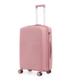 סט מזוודות קשיחות בלתי שבירות 3 יח' Swiss Royal Bali בצבע רוז גולד – גדלים 20/24/28 אינץ – תמונה 2