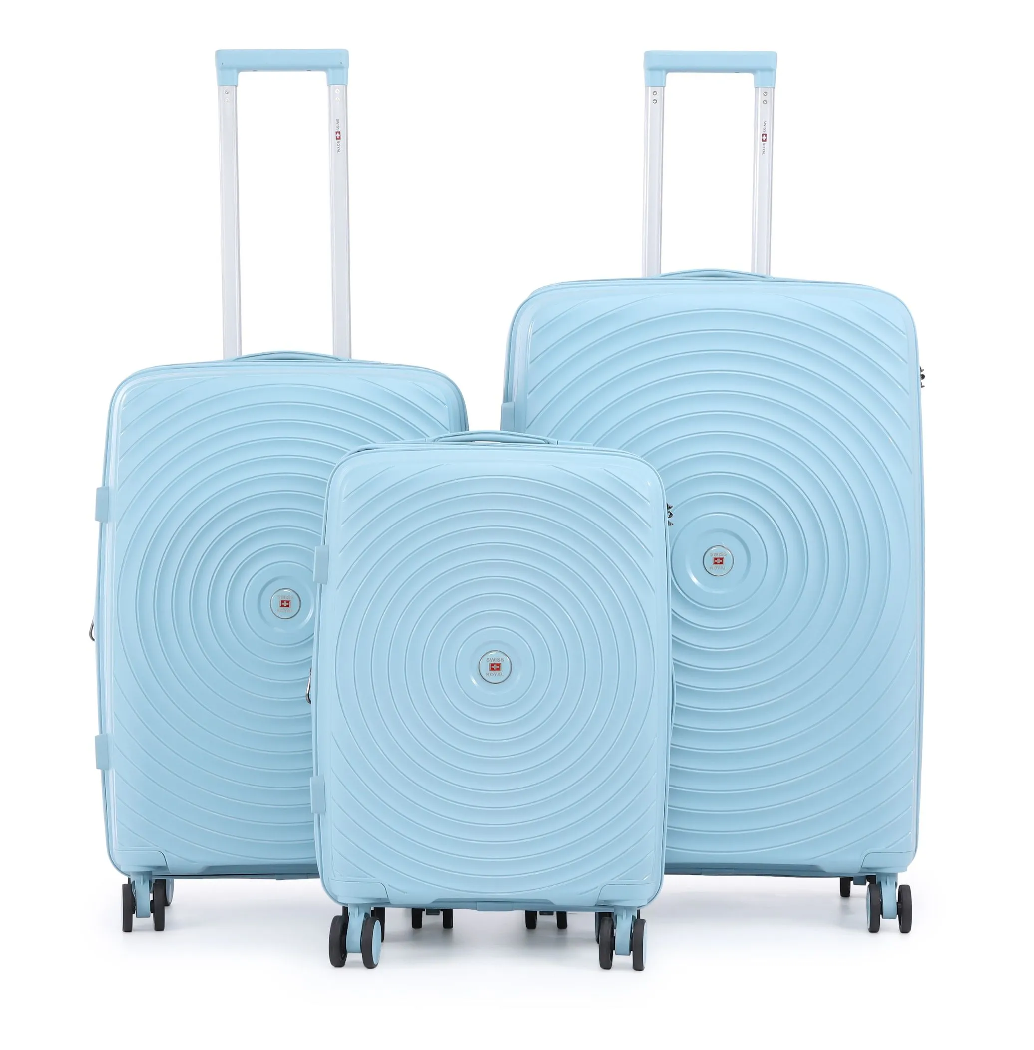 BALI3SBLUE_200920251813496330.webp סט מזוודות קשיחות בלתי שבירות 3 יח' Swiss Royal Bali בצבע גינס – גדלים 20/24/28 אינץ – תמונה 1