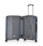 ⁦ סט מזוודות קשיחות 4 יח' /28/24/20/14 אינטש Swiss Voyager Bronx בצבע ג'ינס⁩ – תמונה ⁦4⁩