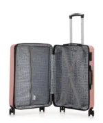 ⁦ סט מזוודות קשיחות 4 יח' /28/24/20/14 אינטש Swiss Voyager Bronx בצבע רוז גולד⁩ – תמונה ⁦5⁩