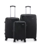 ⁦סט מזוודות קשיחות 3 יח  29/25/20 אינטש Swiss Voyager Covent שחור⁩ – תמונה ⁦2⁩
