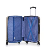 ⁦סט מזוודות קשיחות 3 יח  29/25/20 אינטש Swiss Voyager Covent שמפנייה⁩ – תמונה ⁦3⁩