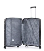 ⁦סט מזוודות קשיחות בלתי שבירות 3 יח' 31/26/20 Swiss Royal Florida בצבע שחור⁩ – תמונה ⁦5⁩