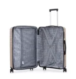 ⁦סט מזוודות קשיחות בלתי שבירות 3 יח' 31/26/20 Swiss Royal Florida בצבע שמפנייה⁩ – תמונה ⁦4⁩