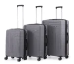 ⁦סט מזוודות קשיחות בלתי שבירות 3 יח' 31/26/20 Swiss Royal Florida בצבע אפור⁩ – תמונה ⁦2⁩