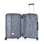 ⁦סט מזוודות קשיחות בלתי שבירות 3 יח' 31/26/20 Swiss Royal Florida בצבע ג'ינס⁩ – תמונה ⁦6⁩