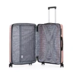 ⁦סט מזוודות קשיחות בלתי שבירות 3 יח' 31/26/20 Swiss Royal Florida בצבע רוז גולד⁩ – תמונה ⁦4⁩