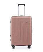 ⁦סט מזוודות קשיחות בלתי שבירות 3 יח' 31/26/20 Swiss Royal Florida בצבע רוז גולד⁩ – תמונה ⁦5⁩