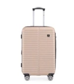 ⁦סט מזוודות קשיחות 4 יח' 28/24/20 /14 Swiss London בצבע שמפנייה⁩ – תמונה ⁦4⁩