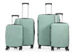 סט 4 מזוודות קשיחות בלתי שבירות 30/25/21/19 Swiss Royal  דגם Miami בצבע ירוק פיסטוק