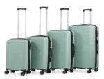 ⁦סט 4 מזוודות קשיחות בלתי שבירות 30/25/21/19 Swiss Royal  דגם Miami בצבע ירוק פיסטוק⁩ – תמונה ⁦2⁩