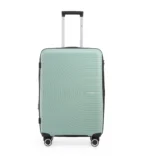 ⁦סט 4 מזוודות קשיחות בלתי שבירות 30/25/21/19 Swiss Royal  דגם Miami בצבע ירוק פיסטוק⁩ – תמונה ⁦4⁩