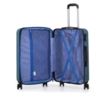 סט מזוודות קשיחות 3 יח' 28/24/20 אינץ דגם Milano מבית Swiss Voyager בצבע ירוק בקבוק – תמונה 5