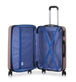 סט מזוודות קשיחות 3 יח' 28/24/20 אינץ דגם Milano מבית Swiss Voyager בצבע רוז גולד – תמונה 5