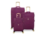 סט מזוודות בד קלות 3 יח' 30/25/20 מבית IT Luggage דגם GLIMMERING בצבע סגול