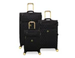 סט מזוודות בד קלות 3 יח' 30/25/20 מבית IT Luggage דגם GLIMMERING בצבע שחור