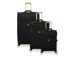 סט מזוודות בד קלות 3 יח' 30/25/20 מבית IT Luggage דגם GLIMMERING בצבע שחור – תמונה 2
