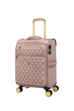 סט מזוודות בד קלות 3 יח' 30/25/20 מבית IT Luggage דגם GLIMMERING בצבע ורוד מוזהב – תמונה 8