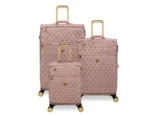 סט מזוודות בד קלות 3 יח' 30/25/20 מבית IT Luggage דגם GLIMMERING בצבע ורוד מוזהב