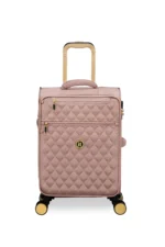 סט מזוודות בד קלות 3 יח' 30/25/20 מבית IT Luggage דגם GLIMMERING בצבע ורוד מוזהב – תמונה 6