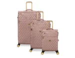 סט מזוודות בד קלות 3 יח' 30/25/20 מבית IT Luggage דגם GLIMMERING בצבע ורוד מוזהב – תמונה 2