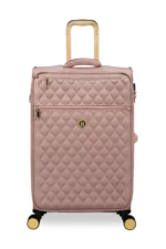 סט מזוודות בד קלות 3 יח' 30/25/20 מבית IT Luggage דגם GLIMMERING בצבע ורוד מוזהב – תמונה 5