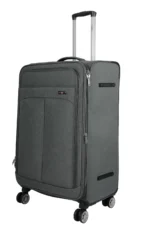 סט מזוודות בד 3 יח' 28| 24|20 Swiss Royal Brooklyn נפח מוגדל צבע אפור – תמונה 4