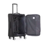 ⁦זוג מזוודות בד קלות 28/20 אינץ' Swiss Alpine בצבע שחור⁩ – תמונה ⁦3⁩