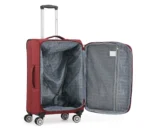 ⁦זוג מזוודות בד קלות 28/20 אינץ' Swiss Alpine בצבע בורדו⁩ – תמונה ⁦4⁩