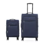 זוג מזוודות בד קלות 28/20 אינץ' Swiss Alpine בצבע נייבי