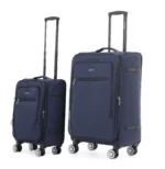 ⁦זוג מזוודות בד קלות 28/20 אינץ' Swiss Alpine בצבע נייבי⁩ – תמונה ⁦2⁩