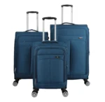 סט מזוודות בד  3 יח'  28| 24|20  Swiss Royal Brooklyn  נפח מוגדל צבע גינס