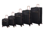 ⁦סט 5 מזוודות בד יוקרתיות דגם Bewitching מבית IT Luggage – גדלים 32/28/24/20/16 אינץ’ – בצבע שחור⁩ – תמונה ⁦6⁩