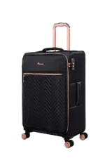 ⁦סט 5 מזוודות בד יוקרתיות דגם Bewitching מבית IT Luggage – גדלים 32/28/24/20/16 אינץ’ – בצבע שחור⁩ – תמונה ⁦7⁩