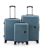 סט מזוודות קשיחות 3 יח /30/25/20 Swiss Voyager Berlin  בצבע גינס