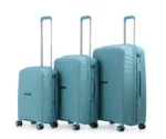 ⁦סט מזוודות  קשיחות בלתי שבירות  4 יח' 28/24/20/14 Swiss Brazil בצבע ג'ינס⁩ – תמונה ⁦2⁩