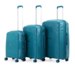 ⁦סט מזוודות  קשיחות בלתי שבירות  4 יח' 28/24/20/14 Swiss Brazil בצבע ירוק בקבוק⁩ – תמונה ⁦2⁩